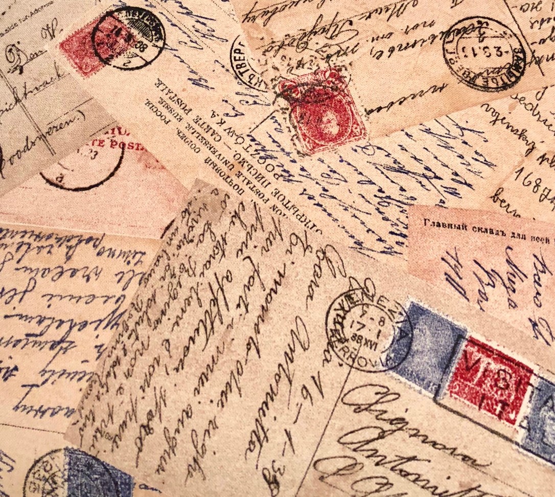 Vintage Letter Fabric